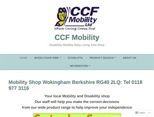 Tablet Screenshot of ccfmobility.co.uk